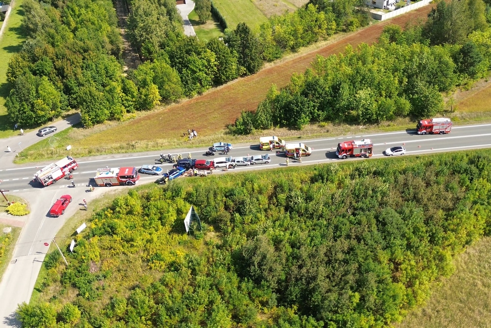 multi vehicle accident