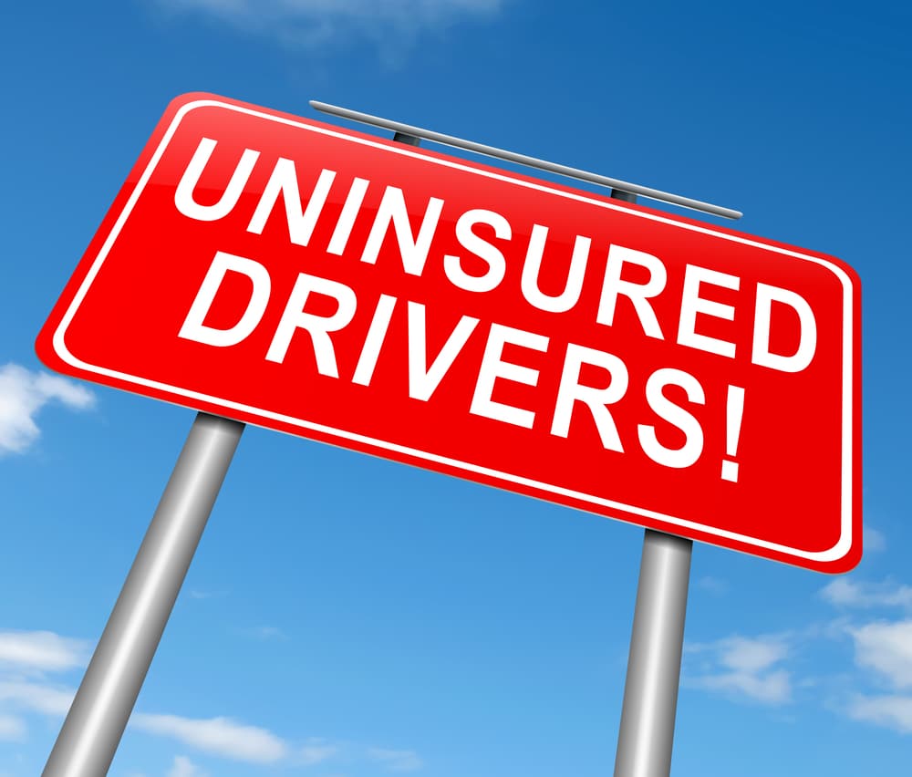 IllustrationDepictingASignWithAnUninsuredDriversConcept