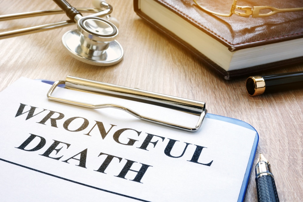 WrongfulDeathFormAndStethoscopeOnATable