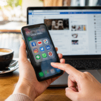 Social media on smartphone potentially impacting car accident injury claim value