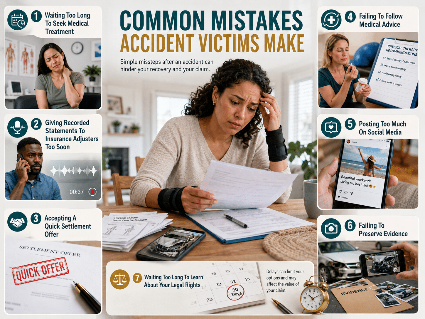 Common Mistakes Accident Victims Make