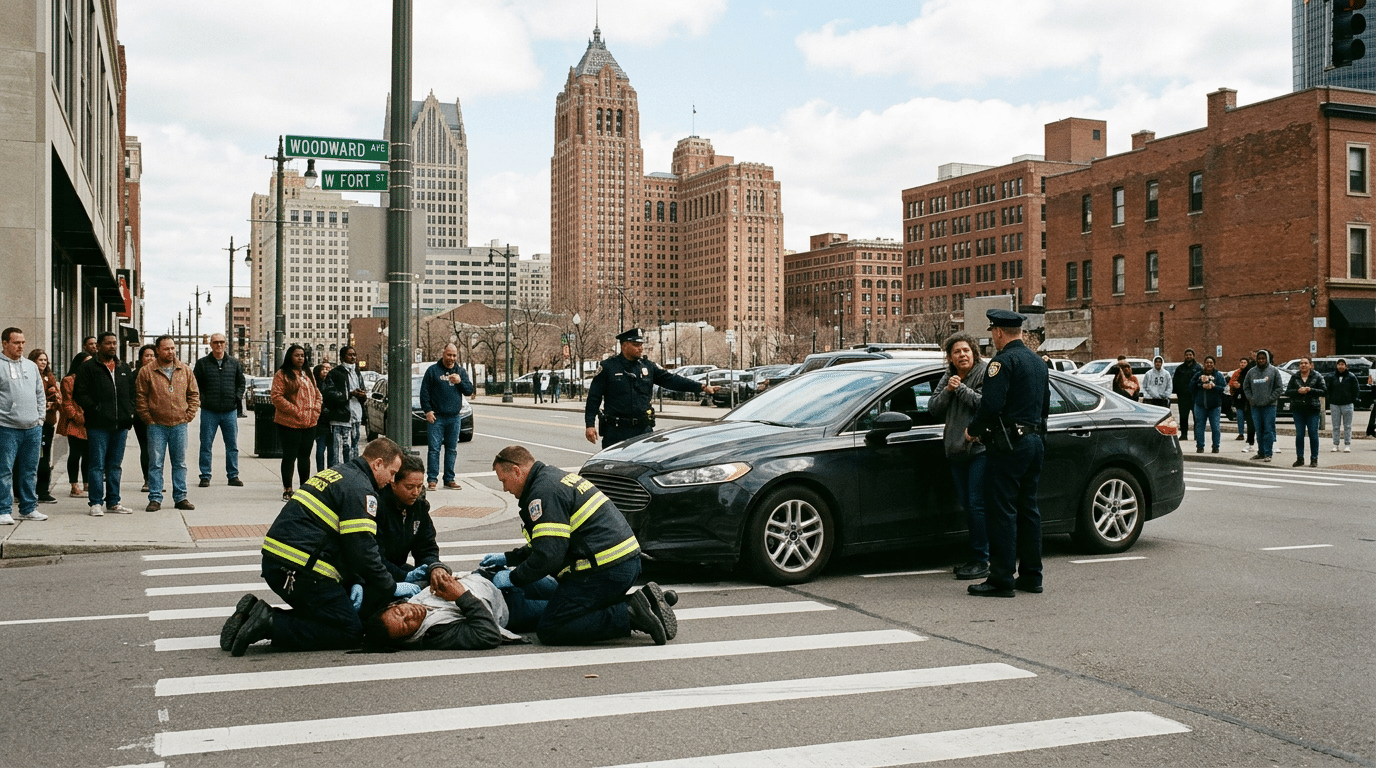 What To Do After Being Hit By A Car While Crossing The Street In Detroit