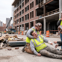 Injured By Falling Building Materials Near Construction Sites