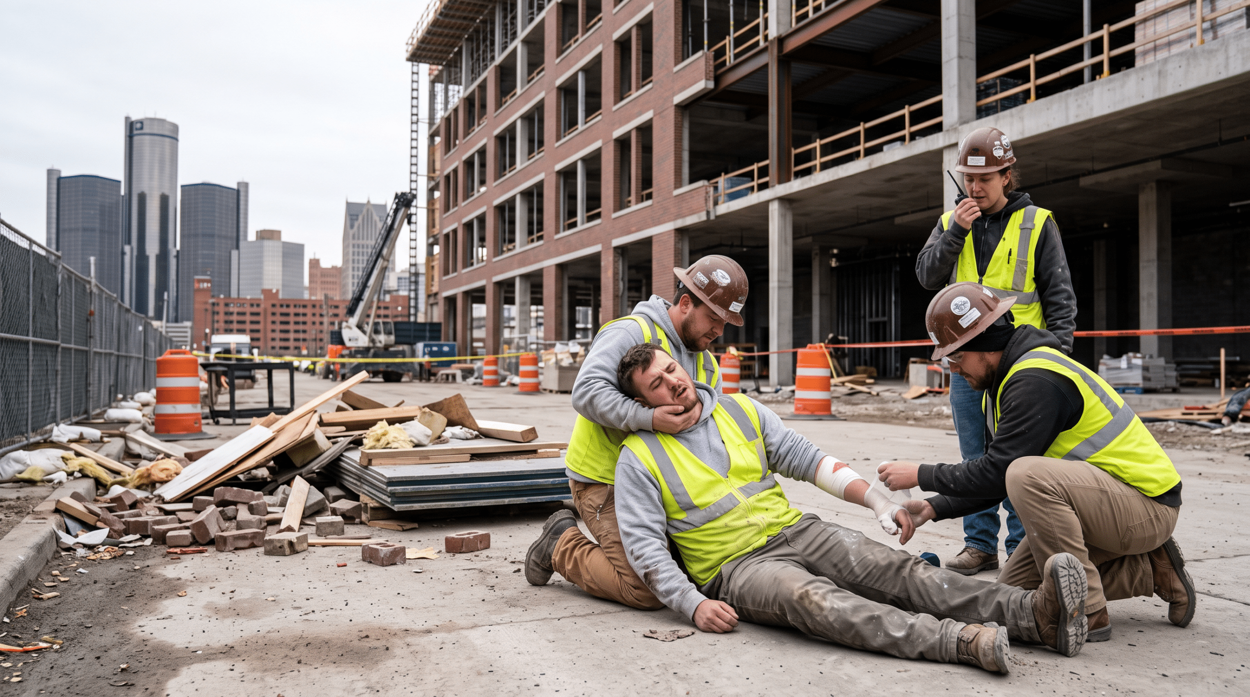 Injured By Falling Building Materials Near Construction Sites