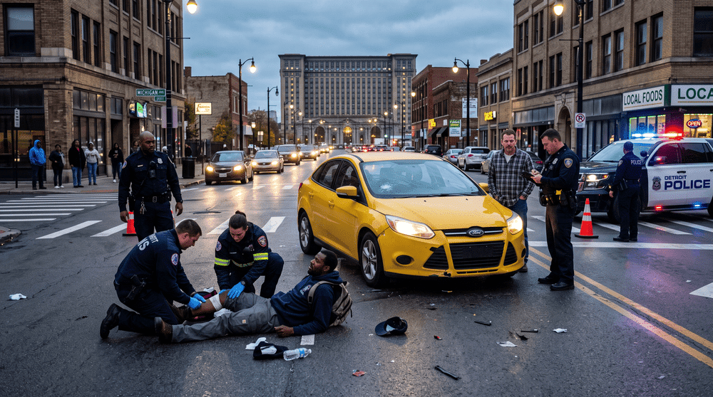 pedestrian accident outside crosswalk