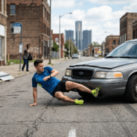 Hit By A Car While Jogging Or Running